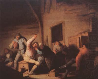 Ostade, Adriaen van Peasants Carousing in a Tavern (mk08) china oil painting image